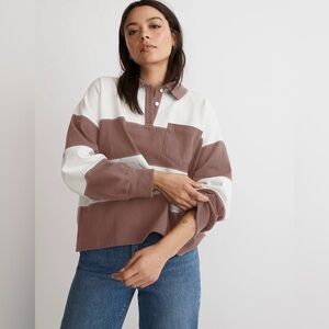 Madewell Cropped Rugby Polo